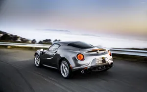 Sleek Alfa Romeo 4c Sports Car Wallpaper