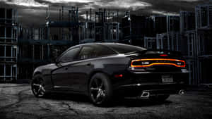 Sleek And Powerful Dodge Charger On The Road Wallpaper