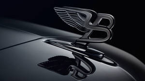 Sleek Black Bentley Logo Wallpaper