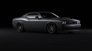 Sleek Black Dodge Challenger Demon 4k Wallpaper