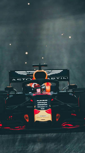 Sleek Black F1 Phone Exuding Sports Elegance Wallpaper