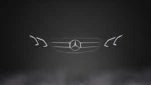 Sleek Black Mercedes In The City Wallpaper