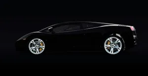 Sleek Black Sports Car Profile Wallpaper