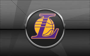 Sleek Gray Logo Lakers Hd Wallpaper