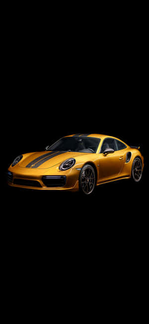 Sleek Silver Porsche On Iphone Wallpaper Wallpaper