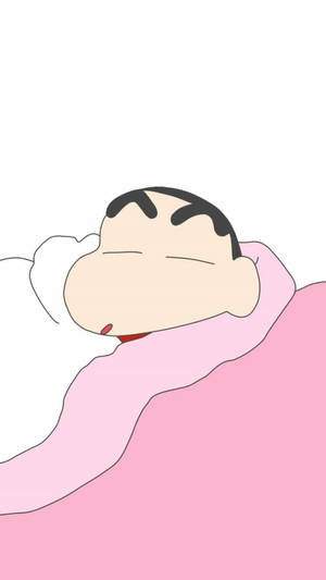 Sleeping Shinchan Aesthetic Wallpaper