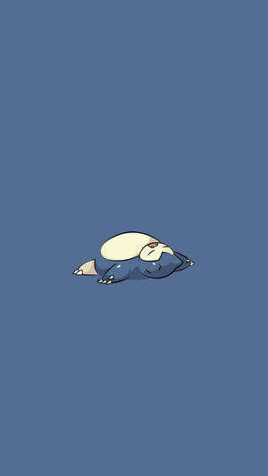 Sleeping Snorlax Pokemon Iphone Wallpaper