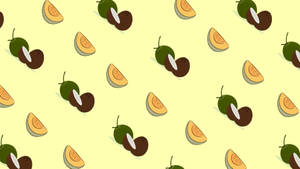 Sliced Melons And Coconuts Wallpaper