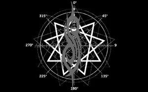 Slipknot Logo On Nine Star Wallpaper