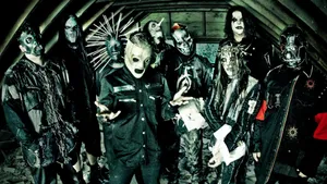 Slipknot Members At Creepy Attic Wallpaper