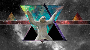 Sloths Galaxy Poster Wallpaper