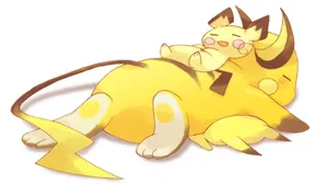 Slumped Pichu And Raichu Wallpaper