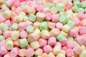 Small 3d Marshmallow Pile Wallpaper