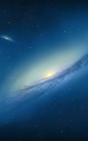 Small Blue Galaxy In Outer Space Wallpaper