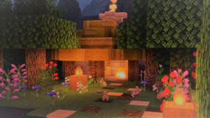 Small Cottage House Minecraft Hd Wallpaper