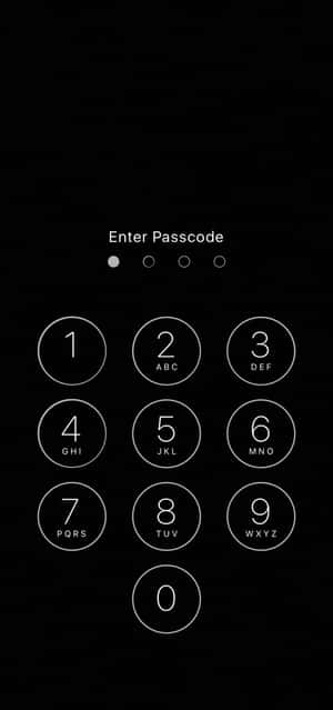 Smartphone Lock Screen Passcode Interface Wallpaper