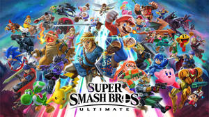 Smash Bros Ultimate Action Poster Wallpaper