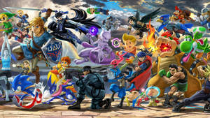 Smash Bros Ultimate Gaming Poster Wallpaper