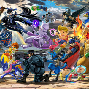 Smash Bros Ultimate Graphic Art Wallpaper