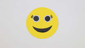 Smile Emoji Eyelashes Wallpaper