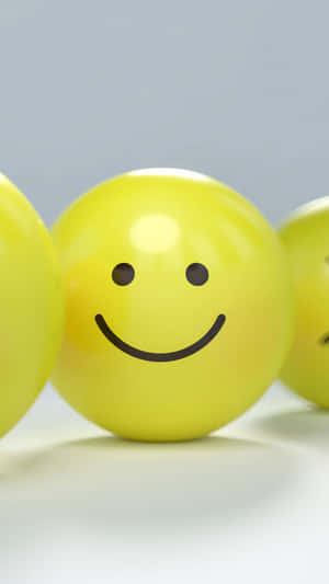 Smile Emoji Soft Balls Wallpaper