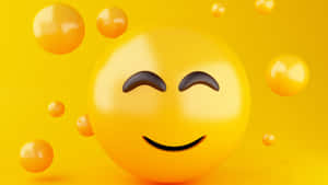 Smile Emoji Yellow Wallpaper