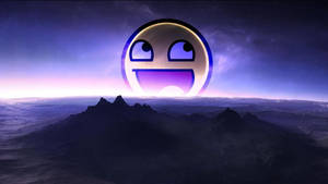 Smiley Face In The Horizon Wallpaper