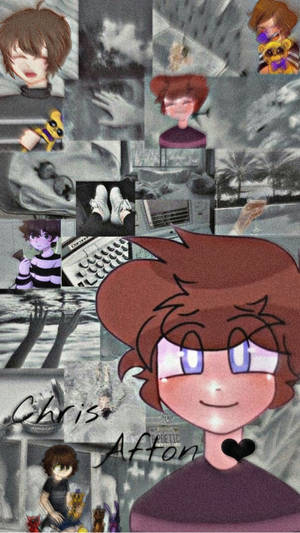 Smiling Chris Afton Wallpaper