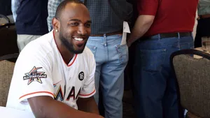 Smiling Marcell Ozuna Wallpaper