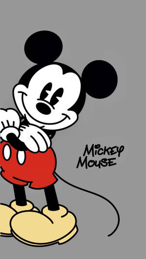 Smiling Mickey Mouse Disney Wallpaper