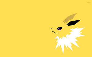 Smiling Minimalist Jolteon Wallpaper