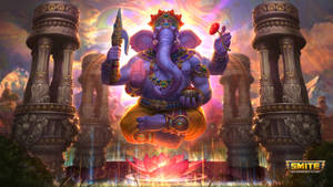 Smite Levitating Ganesha Ganpati 4k Wallpaper