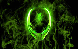 Smoking Cool Alien Wallpaper