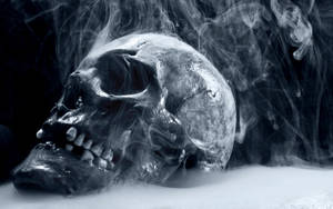 Smoking Hd Skull Wallpaper