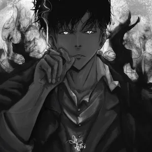 Smoking Sung Jin Woo Wallpaper