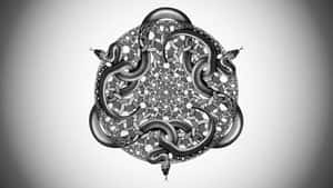 Snakes Maurits Cornelis Escher Art Wallpaper