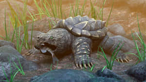 Snapping Turtle Catching Fish.jpg Wallpaper
