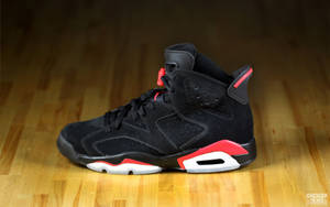 Sneaker Jordan 6 Black And Red Wallpaper