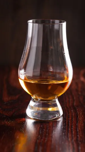 Snifter Glass Of Alcohol Wallpaper