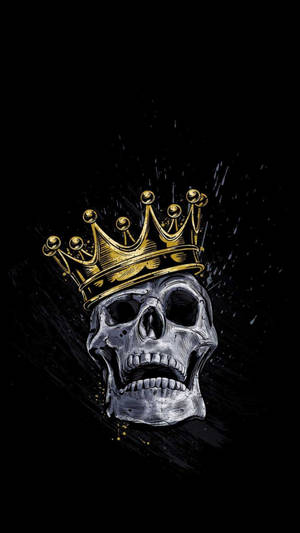 Snobbish Skull King Wallpaper