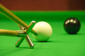 Snooker Cue Stick On Rest Pole Wallpaper