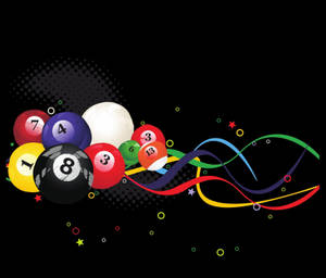 Snooker Graphic Art Wallpaper