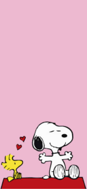Snoopy Celebrates Valentine's Day Wallpaper