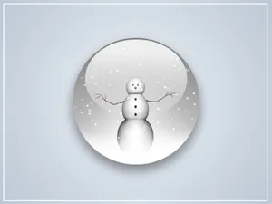 Snow Globe With Snowman Wallpaper