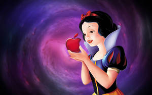 Snow White And Her Apple Wallpaper