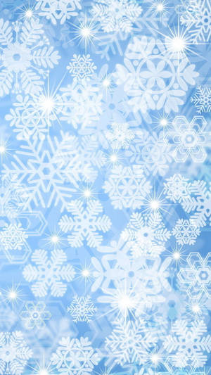 Snowflake White Aesthetic Iphone Wallpaper