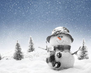Snowman. Description: The Wallpaper Above Is Winter Snowman Wallpaper