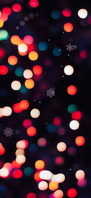 Snowy Christmas Bokeh Wallpaper