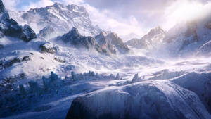 Snowy Mountains Hd Landscape Wallpaper