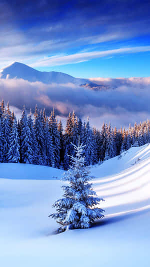 Snowy Ski Getaway – Enjoy Winter Wonderland With The Newest Iphone Wallpaper